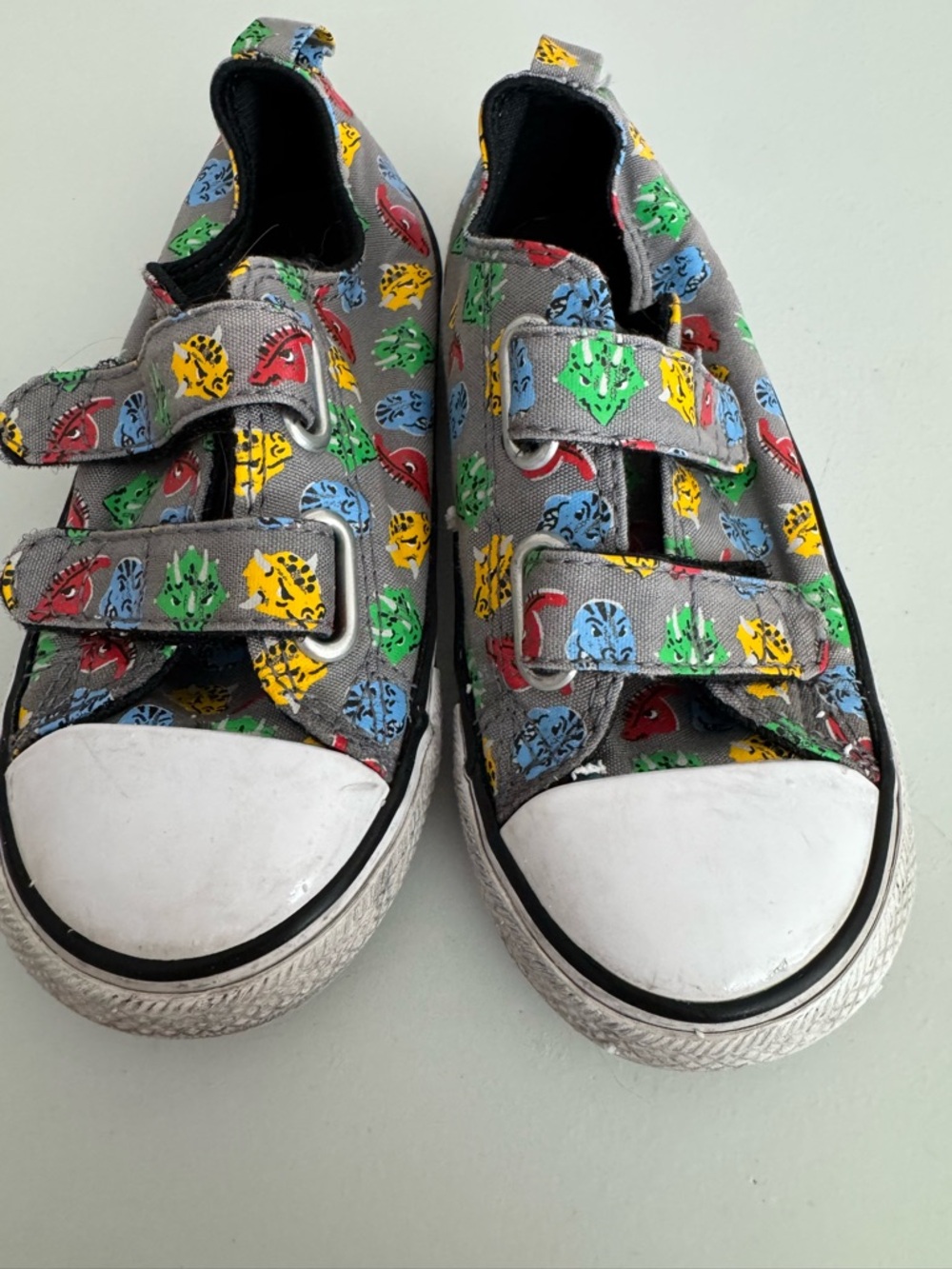 Kids Converse All Stars with Colorful Dino Accents